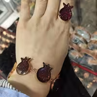 ست دستبند و انگشتر یلدایی