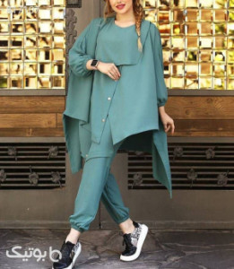مانتو شلوار زنانه میکرو مدل ست مانتو شلوار اسپرت ملوانی