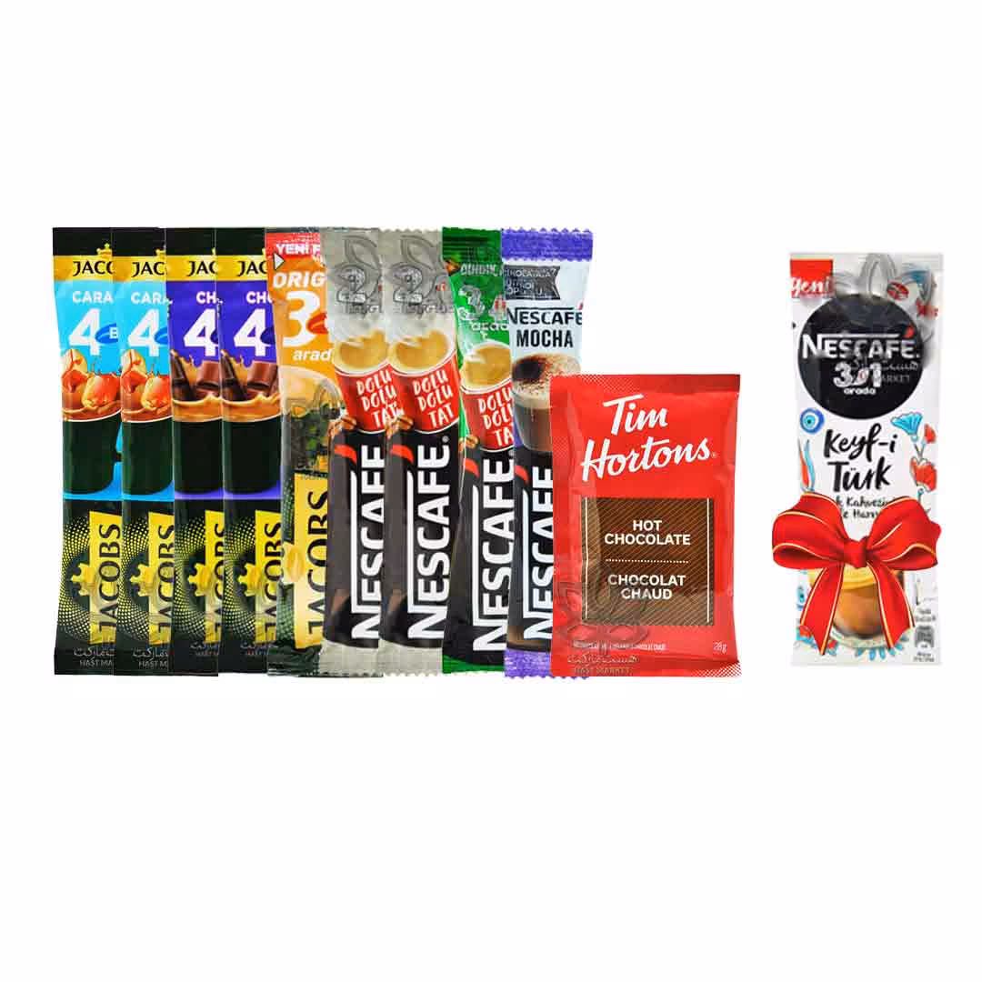 پک قهوه فوری ساشه ای ده تایی   هدیه