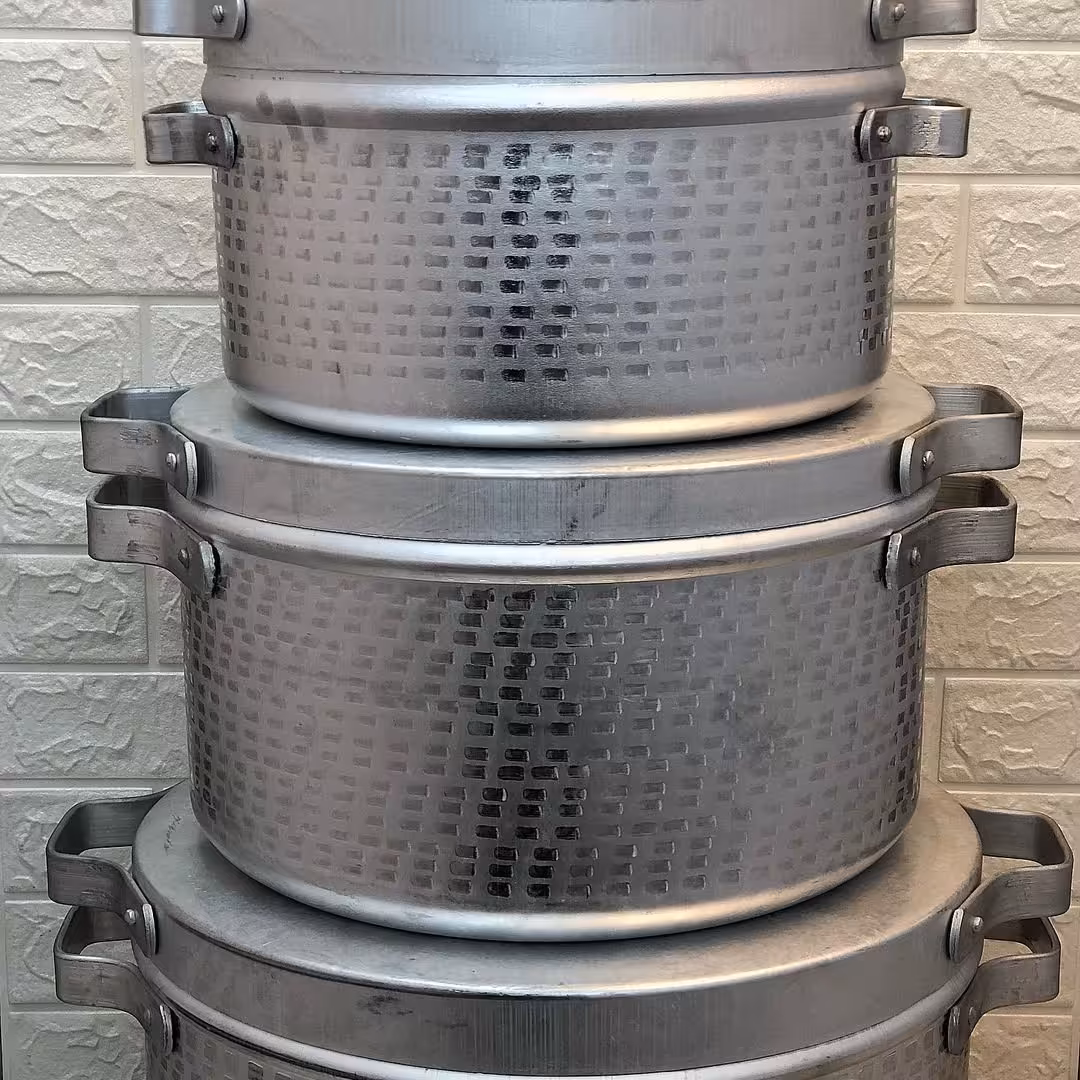 سرویس قابلمه روحی عربی 3تایی چکشی بزرگ