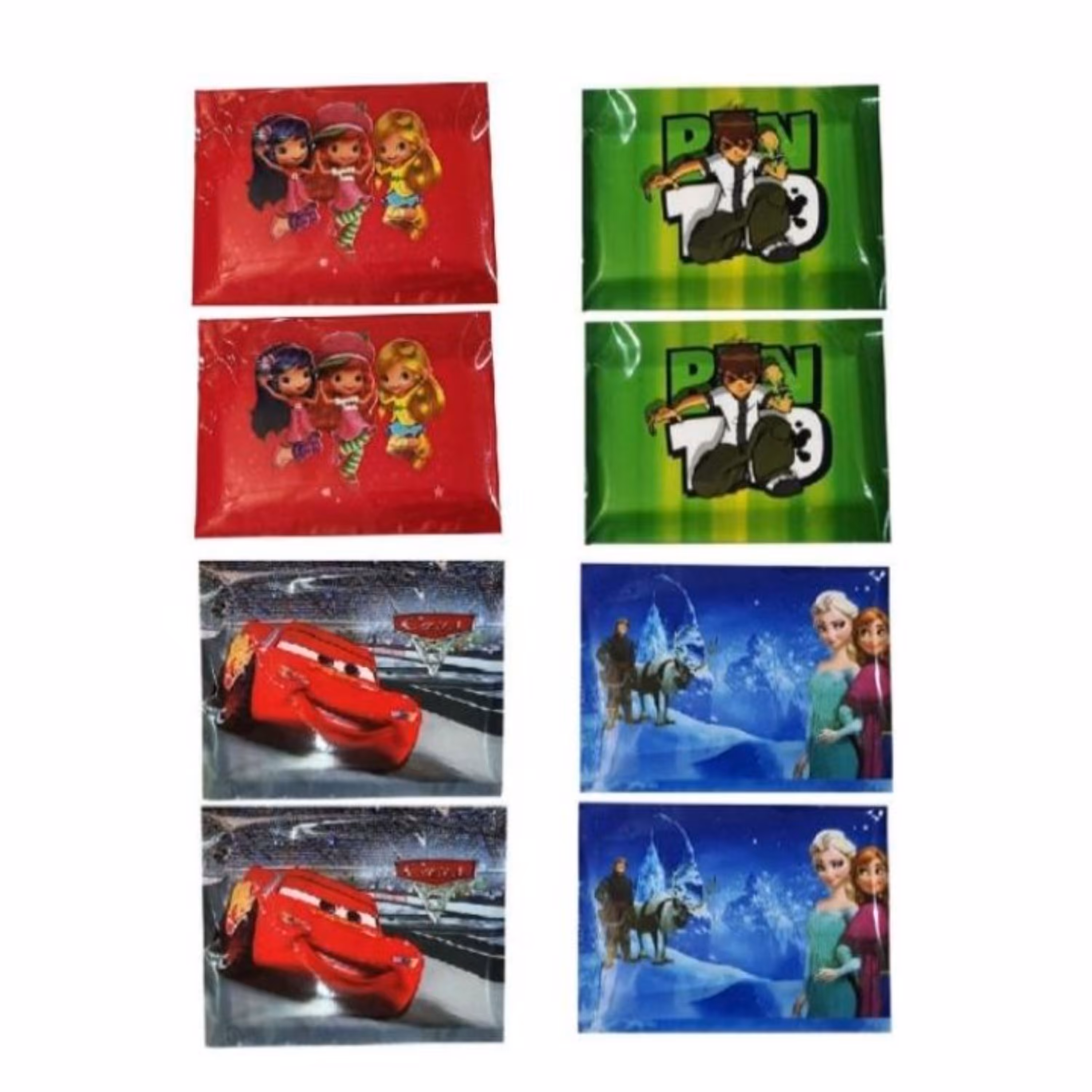 دستمال کاغذی جیبی 10 برگ مدل کارتونی بسته 8 عددی