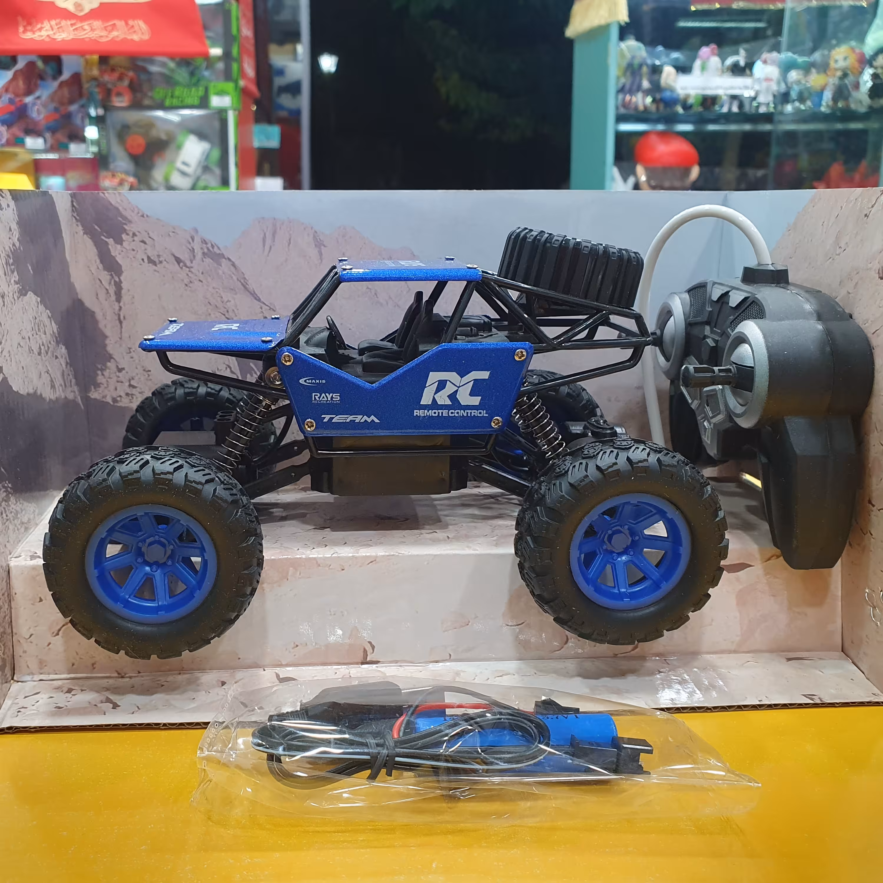 اسباب بازی ماشین کنترلی آفرود بدنه فلز