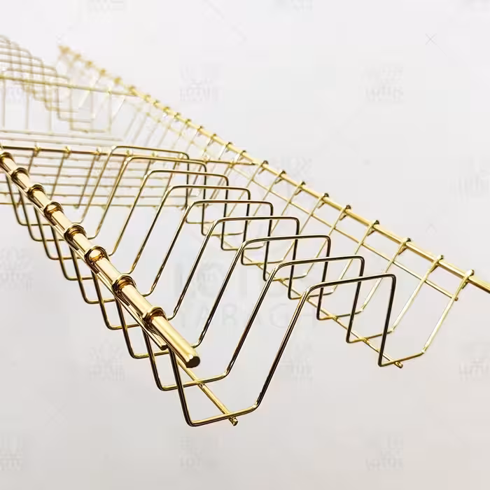 آبچکان طلایی فورتیک سایز 100 مدل بافت (بافت سنگین مفتول 6)