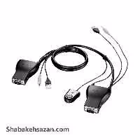 سوئیچ 2 پورت USB KVM دی-لینک مدل KVM-222 با جک 3.5 میلی‌متری صدا