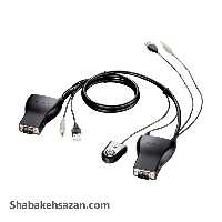 سوئیچ 2 پورت USB KVM دی-لینک مدل KVM-222 با جک 35 میلی‌متری صدا