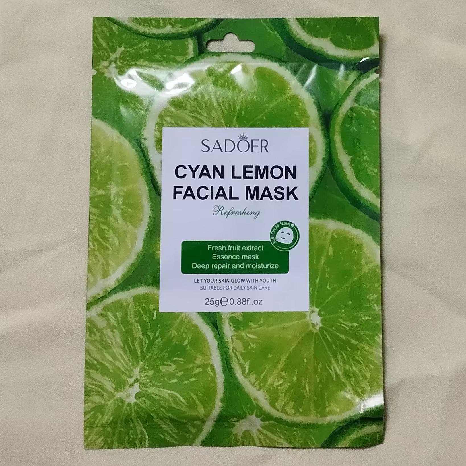 ماسک ورقه ای لیمو روشن کننده و آبرسان