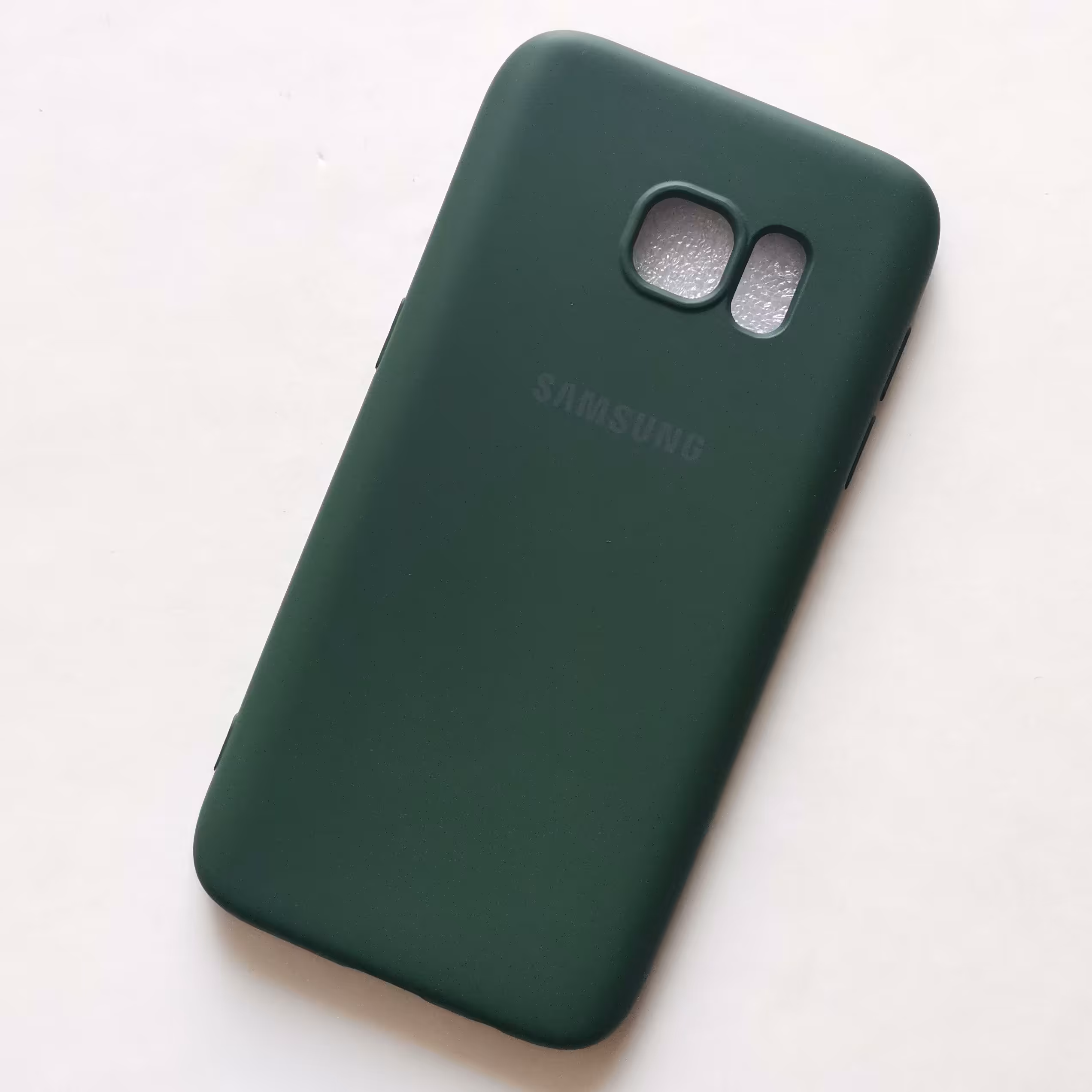 قاب سیلیکونی پاک کنی سبز گوشی سامسونگ S7 flat 