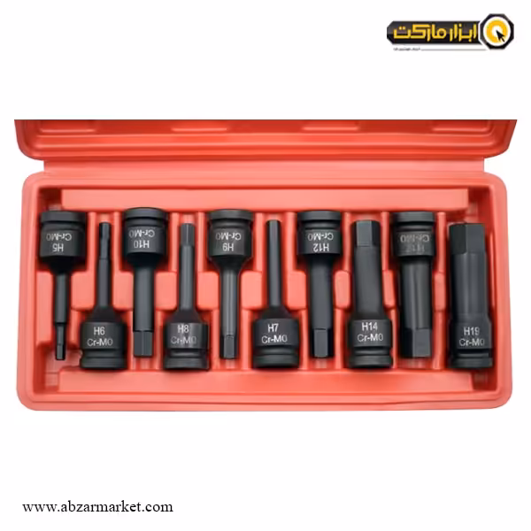 ست آلن بکسی شش گوش داناپلاس فشار قوی 10 پارچه 1/2 اینچ مدل D7941110