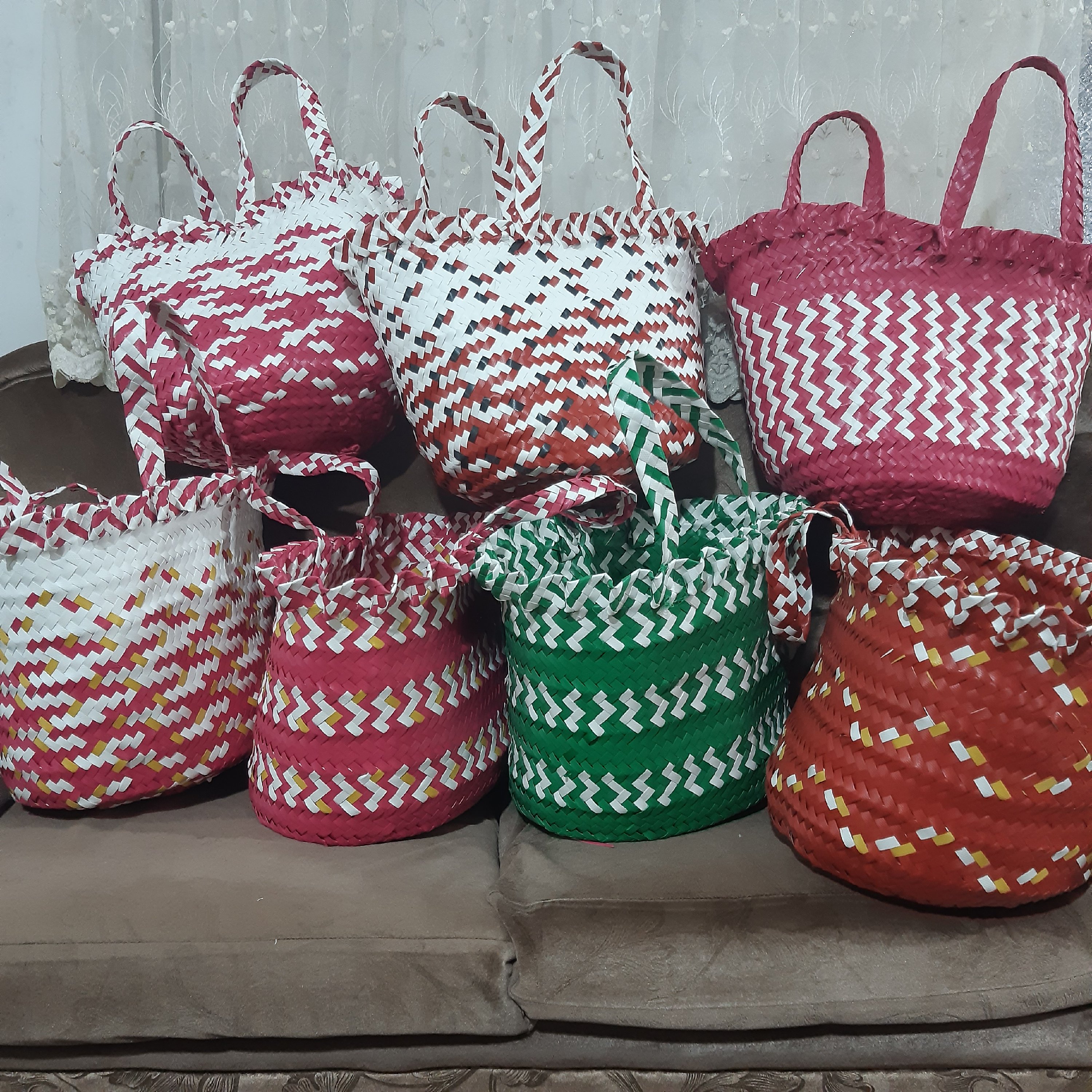 سبد تسمه ای گرد