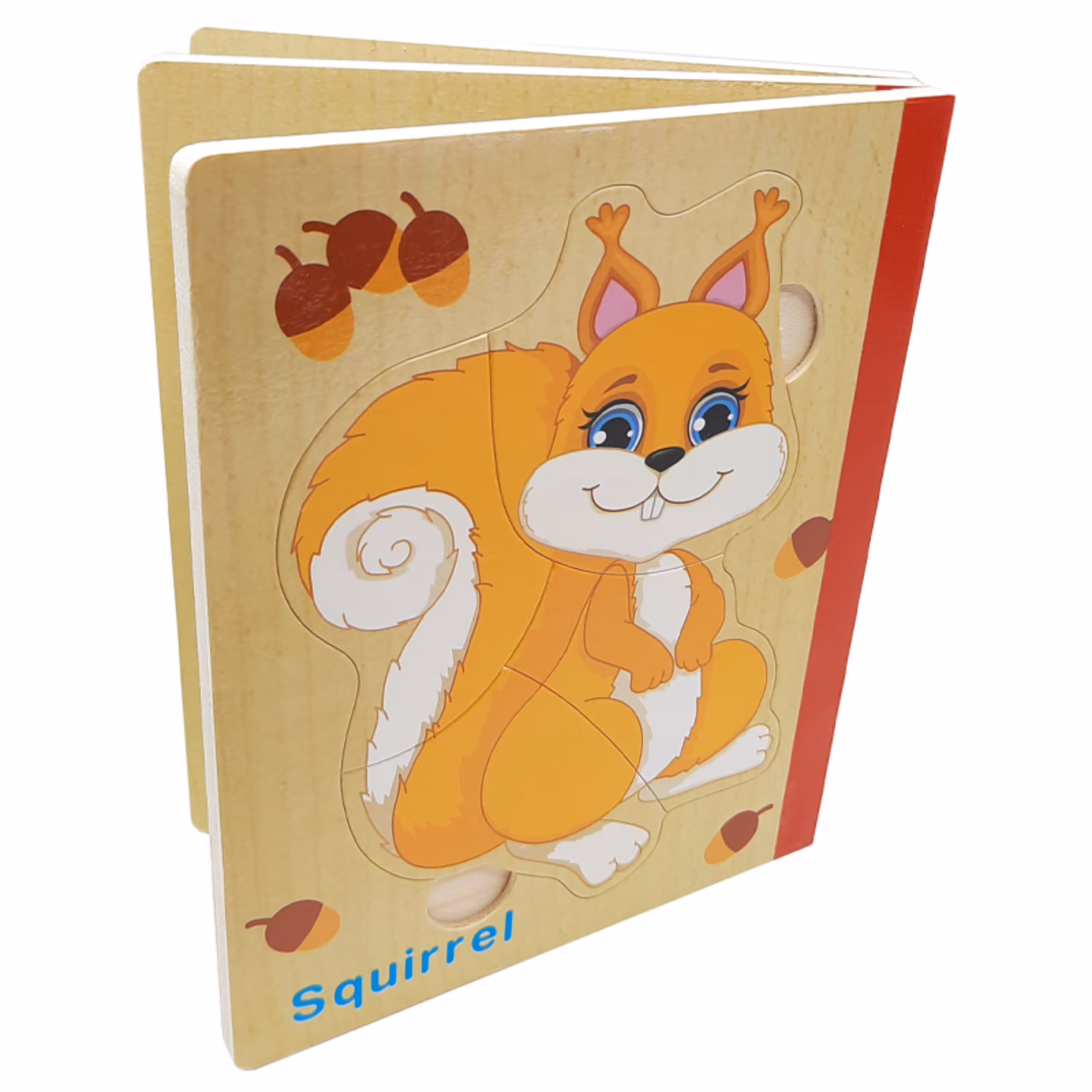 اسباب بازی پازل جورچین چوبی کتابی طرح حیوانات