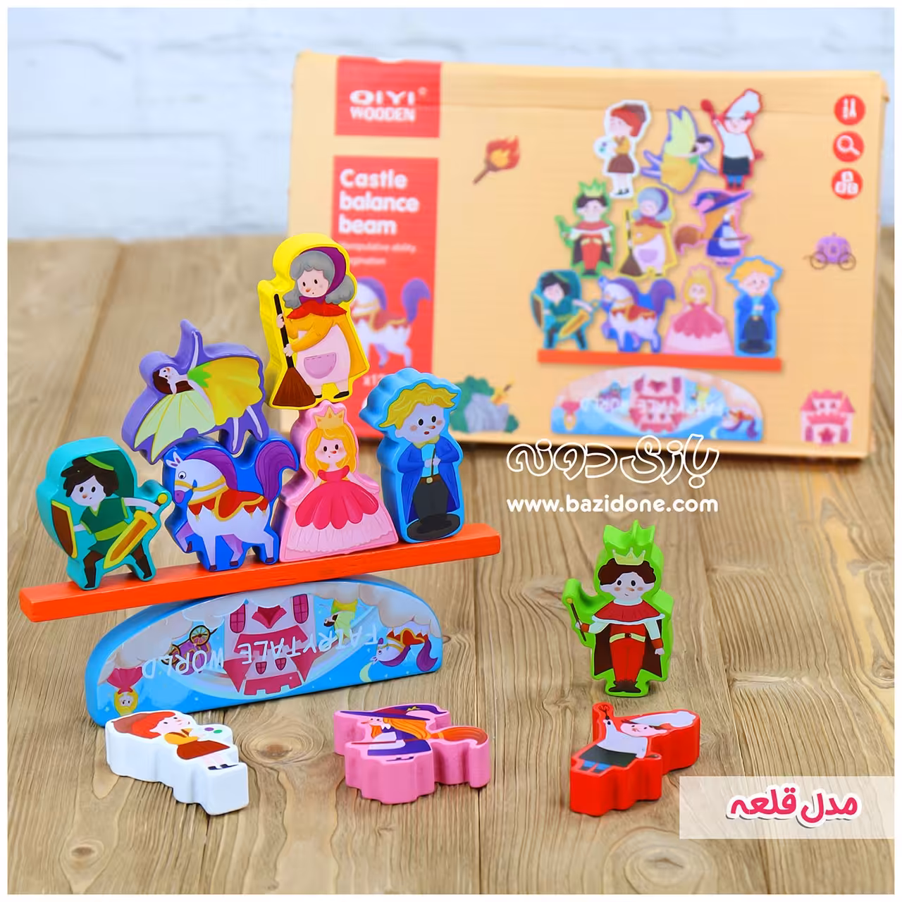 بازی فکری تعادلی چوبی مدل قلعه 