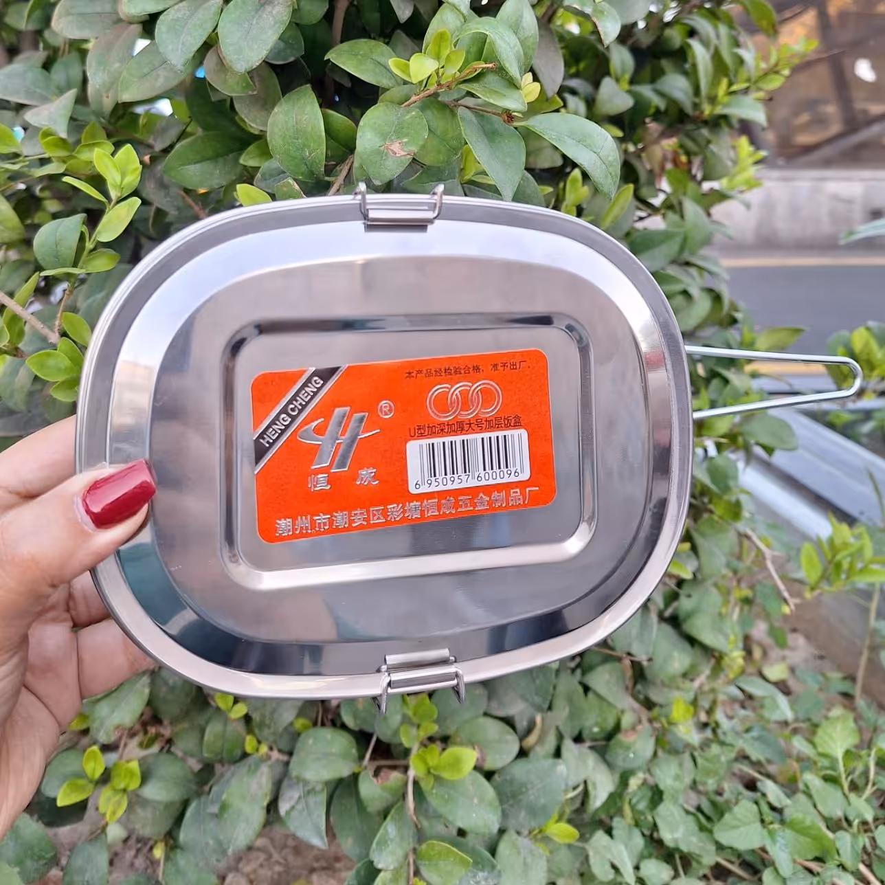 ظرفنگهدارنده غذا استیل دو طبقه ظرف غذادوطبقه ا ظرف نگهدارنده غذا قفلدار ظرف نگهدارنده قفل دار دسته دارظرف استیل