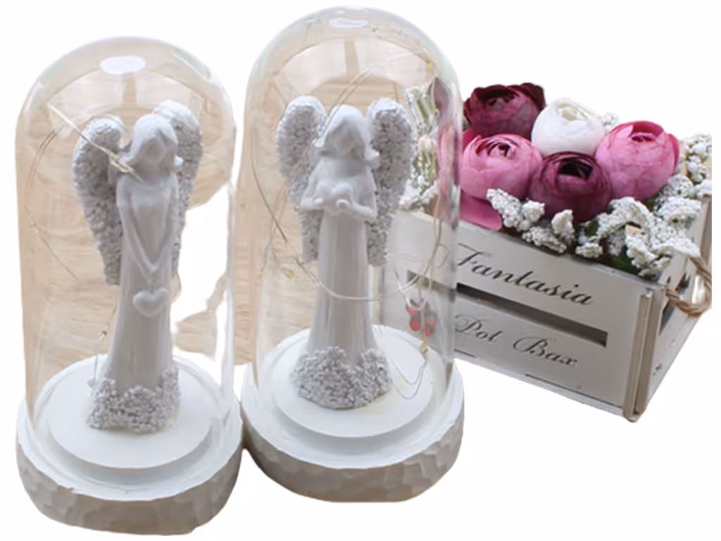 گوی شیشه ای چراغ دار فرشته