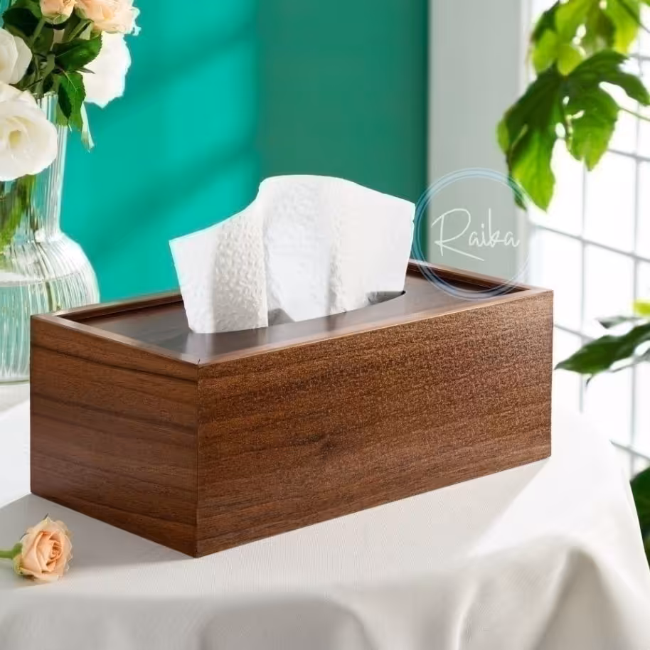 جا دستمالی چوبی کشویی