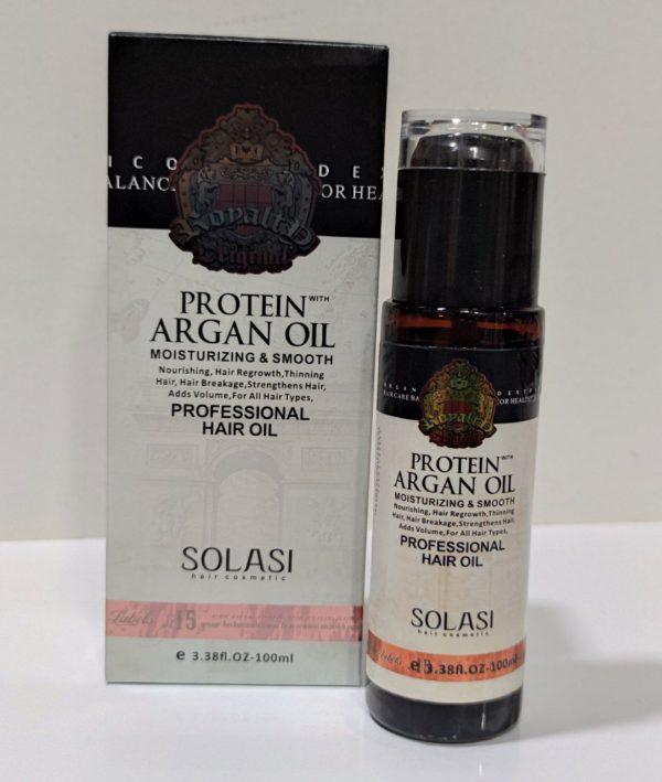 روغن آرگان پروتئین مدل-solasl -protein حجم 100 میلی لیتر Argan Oil
