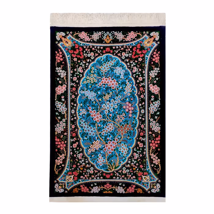 فرش دستبافت طرح درختی کد 09 مدل 23040129 برند فرش رضا ترکمنی