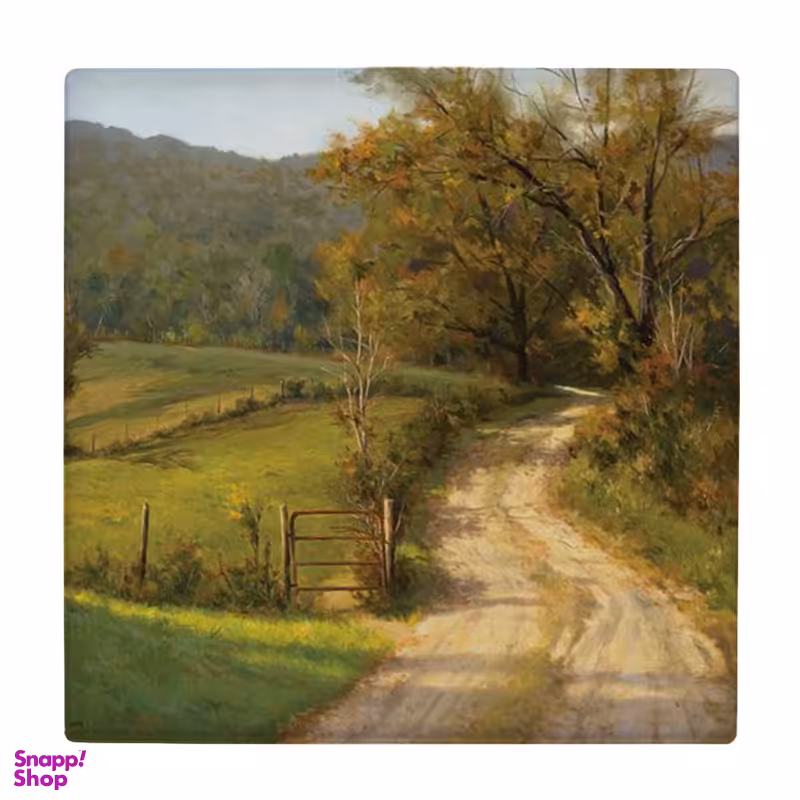 زیر لیوانی طرح جاده ای به سوی جنگل کد 3888683_2096