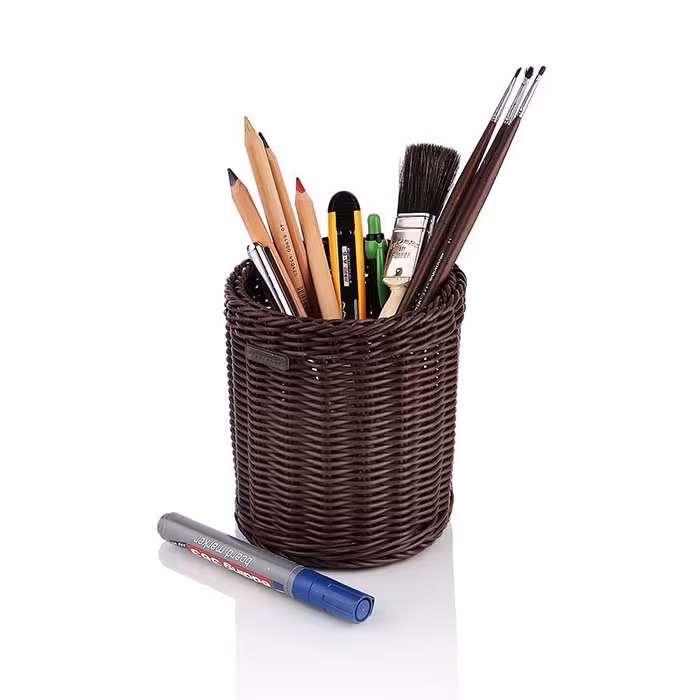 سبد بافت استوانه (زیبا)