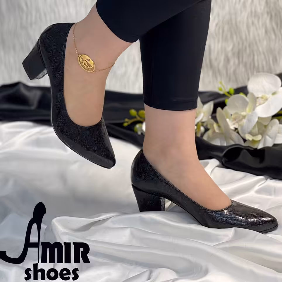 کفش 5 سانت ورنی سوزنی