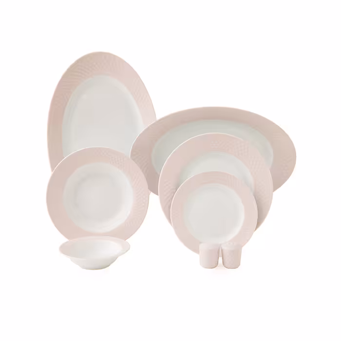 سرویس چینی زرین 6 نفره غذاخوری آداجیو ارکیده (28 پارچه)