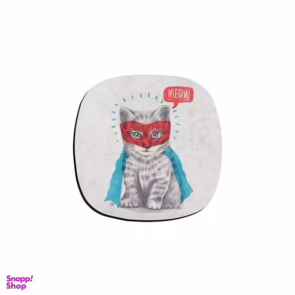 زیر لیوانی ترمه طراحان ایده مدل سوپر گربه کد cfp081