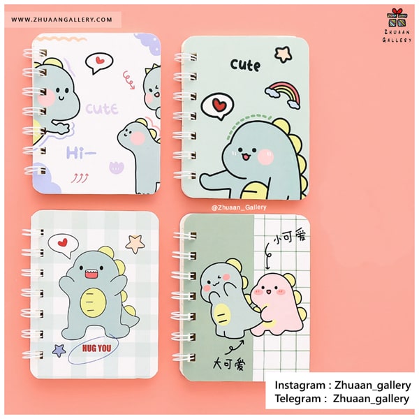 دفترچه فنری Happy Dino طرح دایناسور