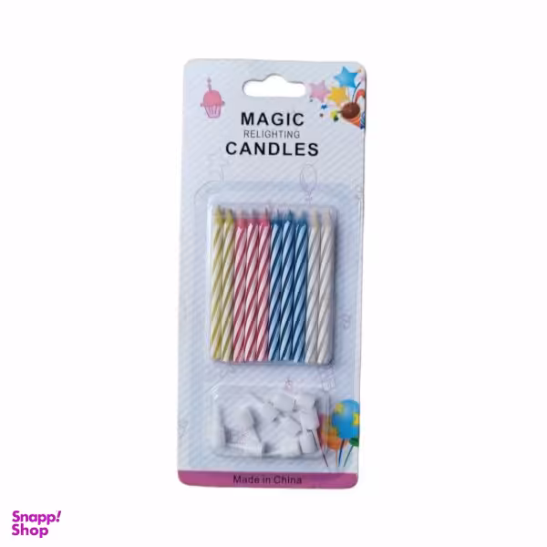 شمع تولد مدل جادویی بسته 10 عددی