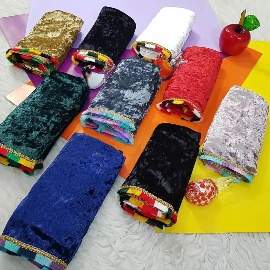شال مخمل مجلسی متریال وارداتی