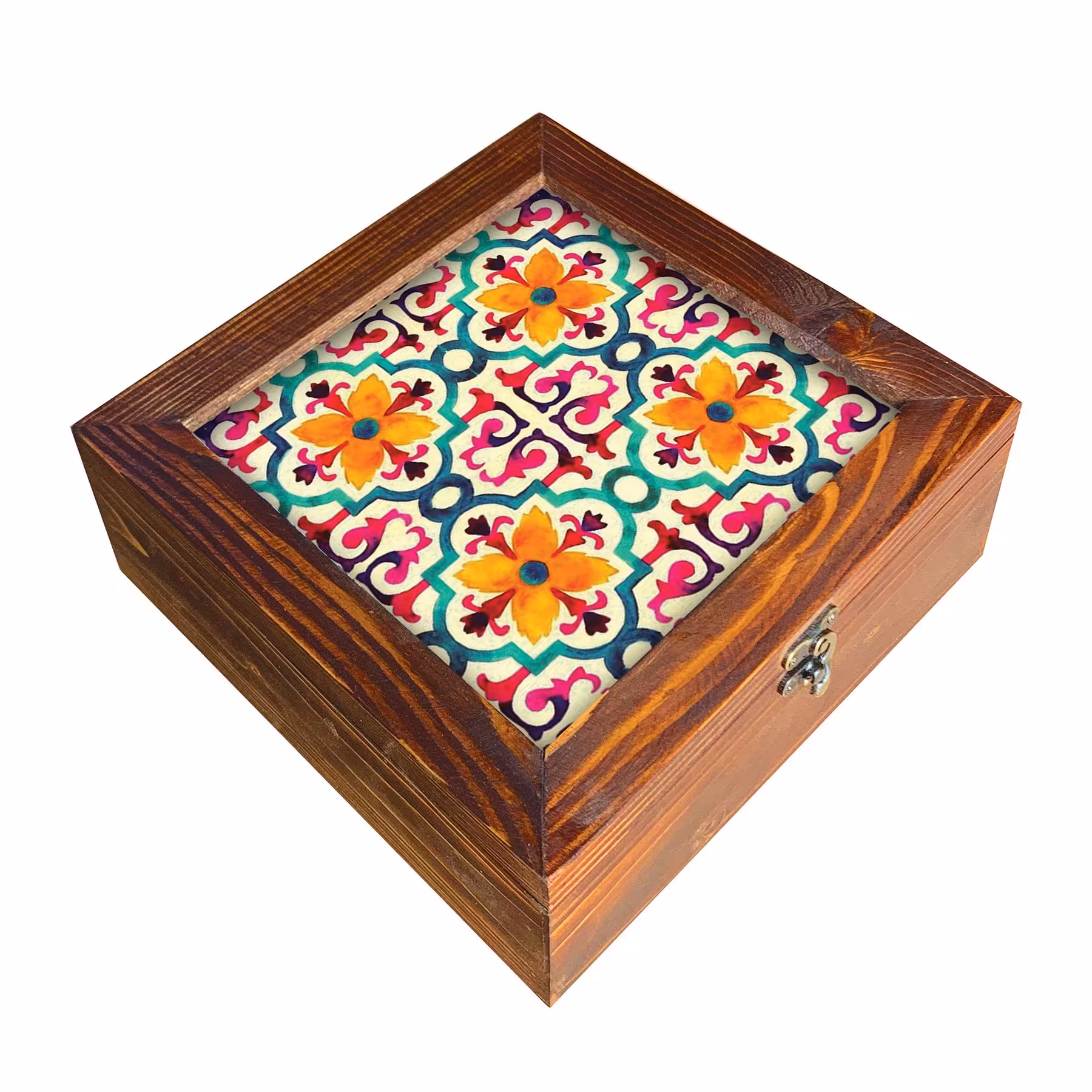 جعبه چوبی چای و دمنوش مدل D92