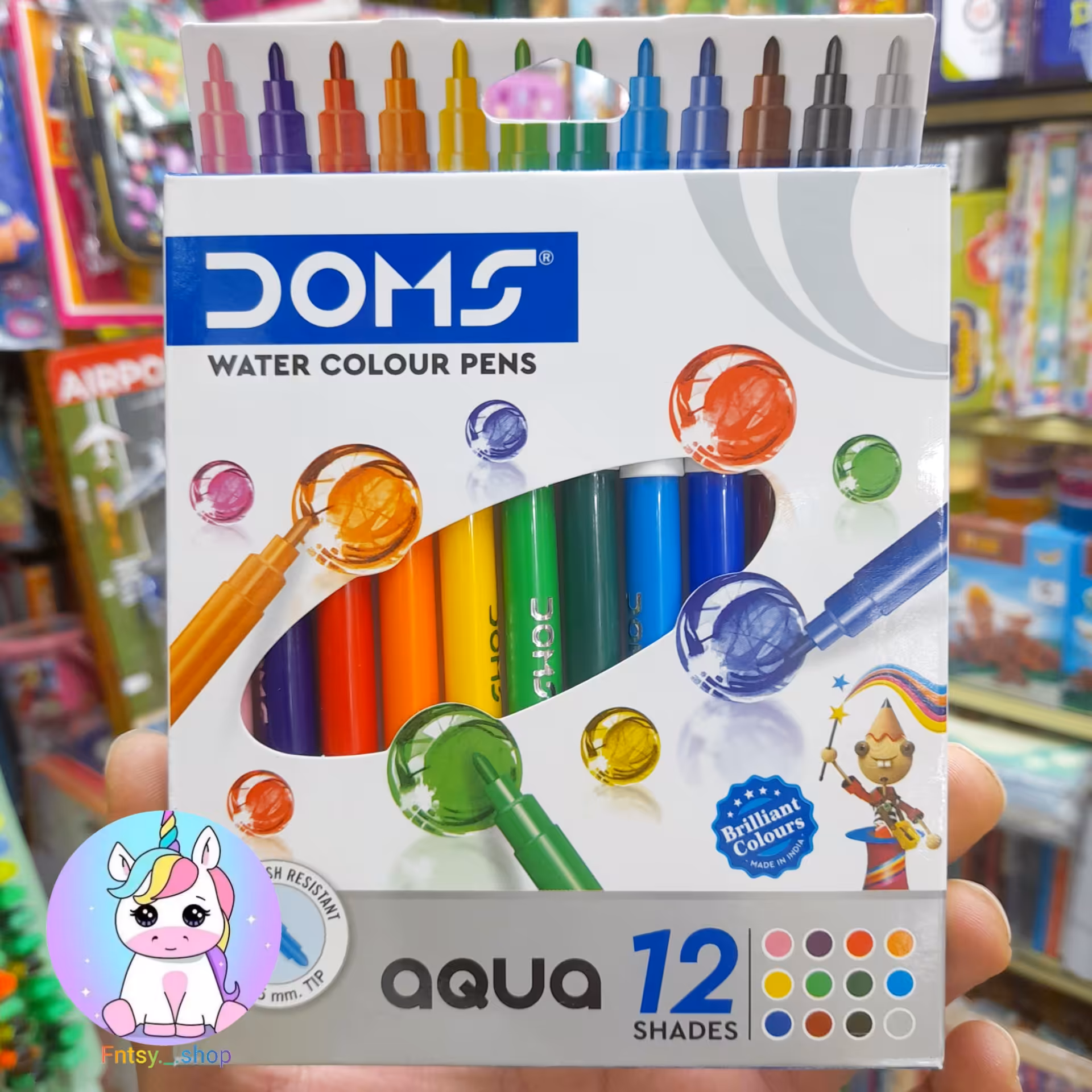 لوازم نقاشی و لوازم تحریر ماژیک 12 رنگ برند دامس