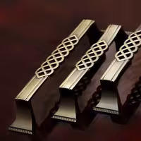 دستگیره کابینت افران مدل 480 سایز 128 زیتونی بسته 20 عدد