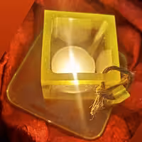 جاشمعی رزین طرح شبرنگ برند E.k کد1086