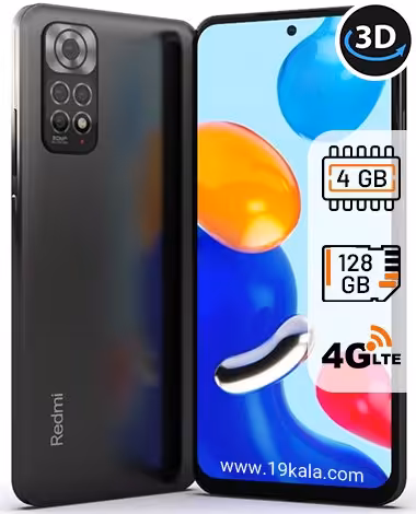 گوشی موبایل شیائومی Redmi Note 11 4G ظرفیت 128 رم 4 گیگابایت