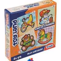 پازل چوبی و خارجی فرانک 
مدل حیوانات وحشی موجود است
گروه سنی 4 سال به بالا