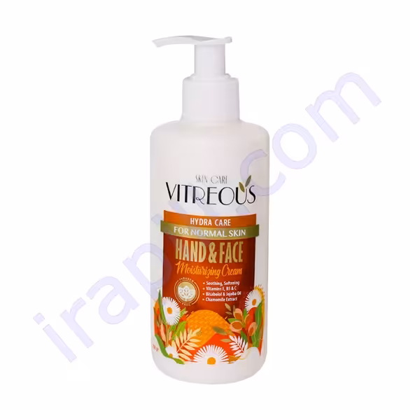 کرم مرطوب کننده پمپی دست و صورت پوست معمولی ویتروس 250 گرم