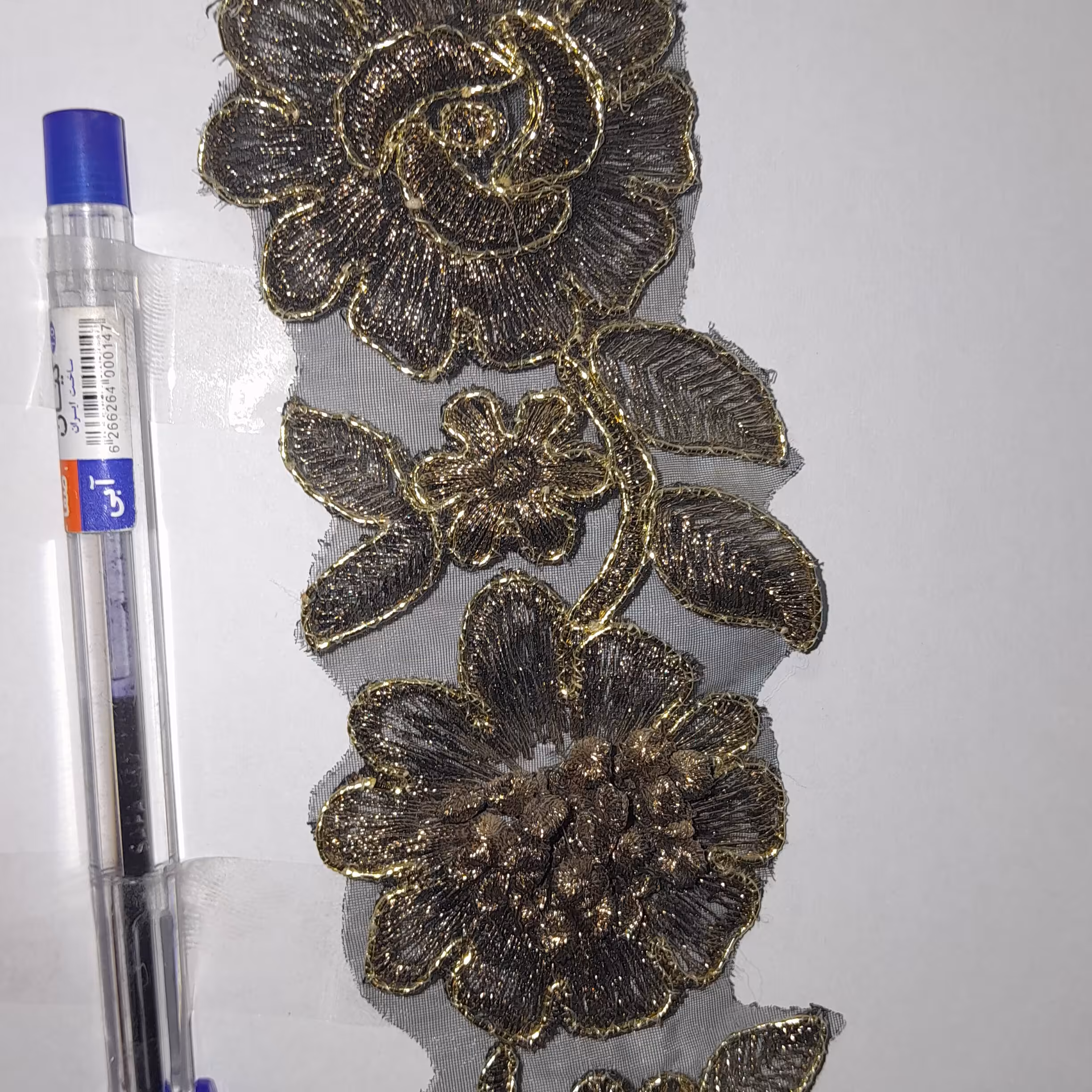 نوار و یراق گل برجسته کد4