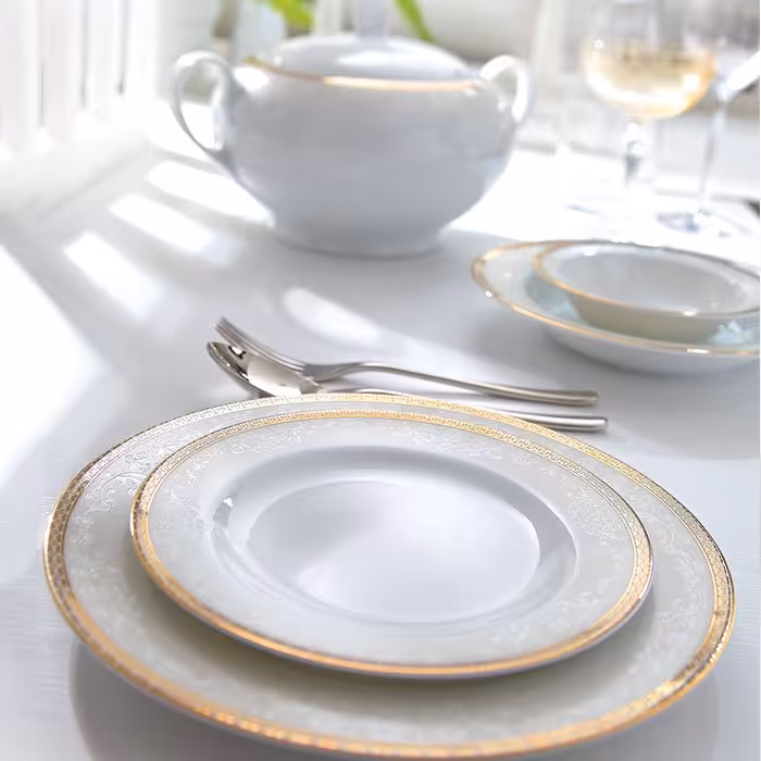 سرویس غذاخوری ریوا 12 نفره سری ایتالیا اف 102 پارچه درجه یک