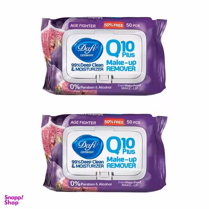 دستمال مرطوب دافی (Dafi) مدل AGE FIGHTERING Q10 Plus مجموعه 2 عددی