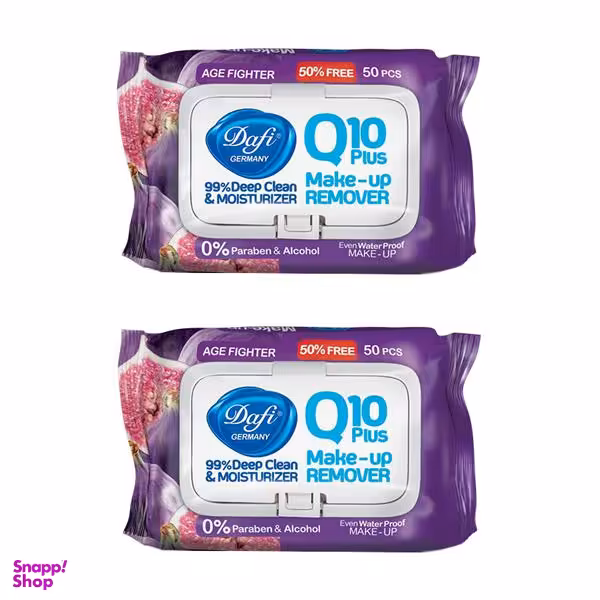 دستمال مرطوب دافی (Dafi) مدل AGE FIGHTERING Q10 Plus مجموعه 2 عددی