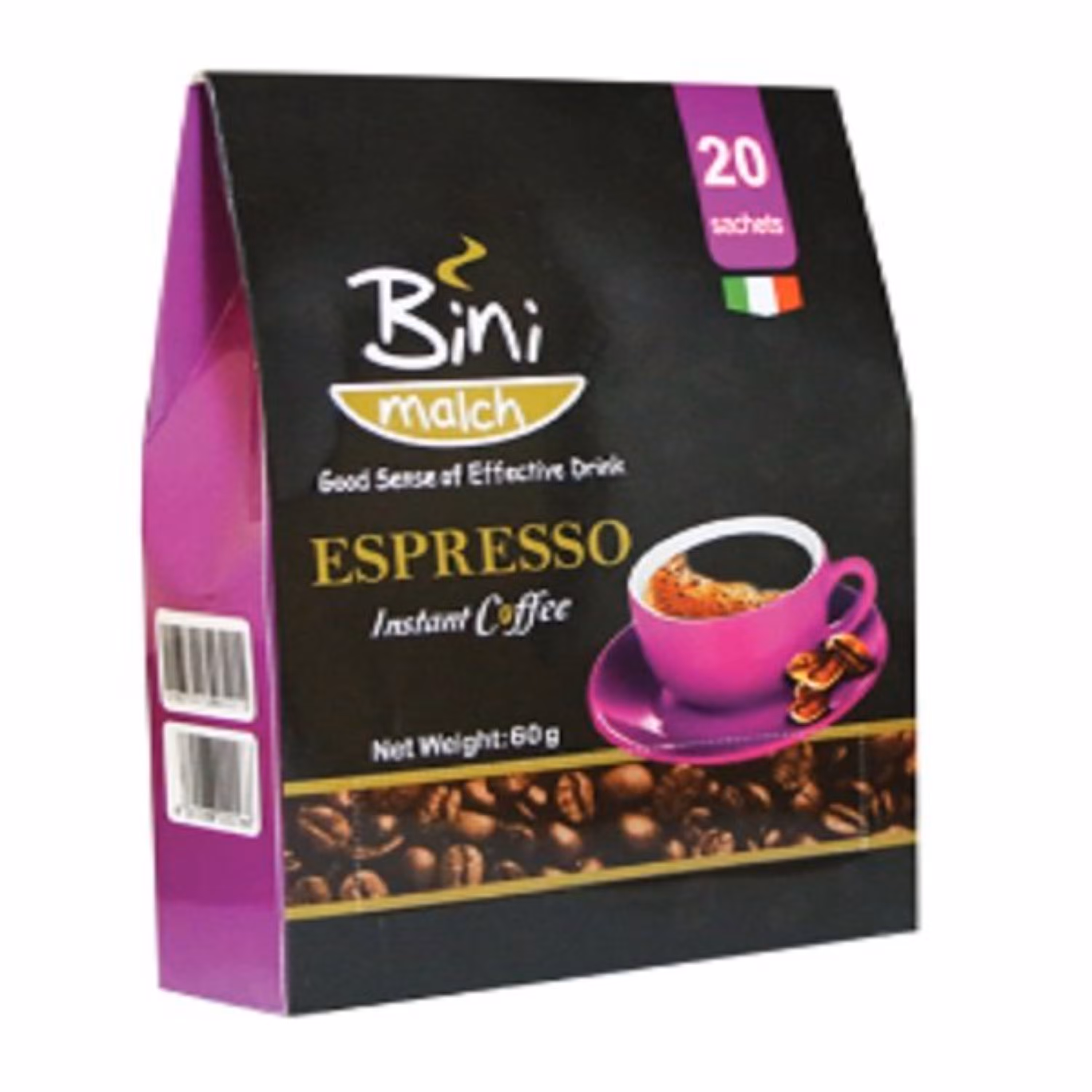 قهوه اسپرسو با استکان بسته 20 عددی تکنفره - 100 درصد خالص با بسته بندی مناسب