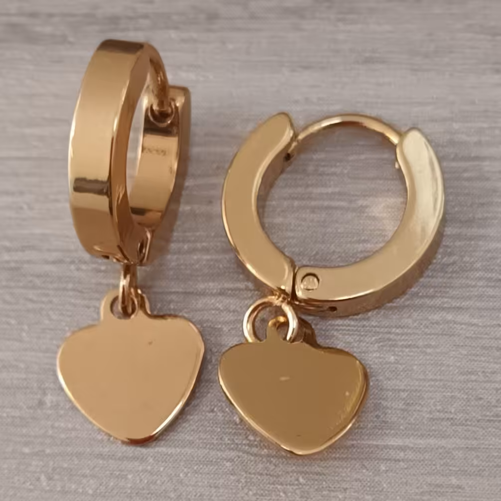 گوشواره حلقه ای قلب