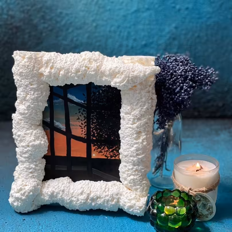 نقاشی غروب پنجره