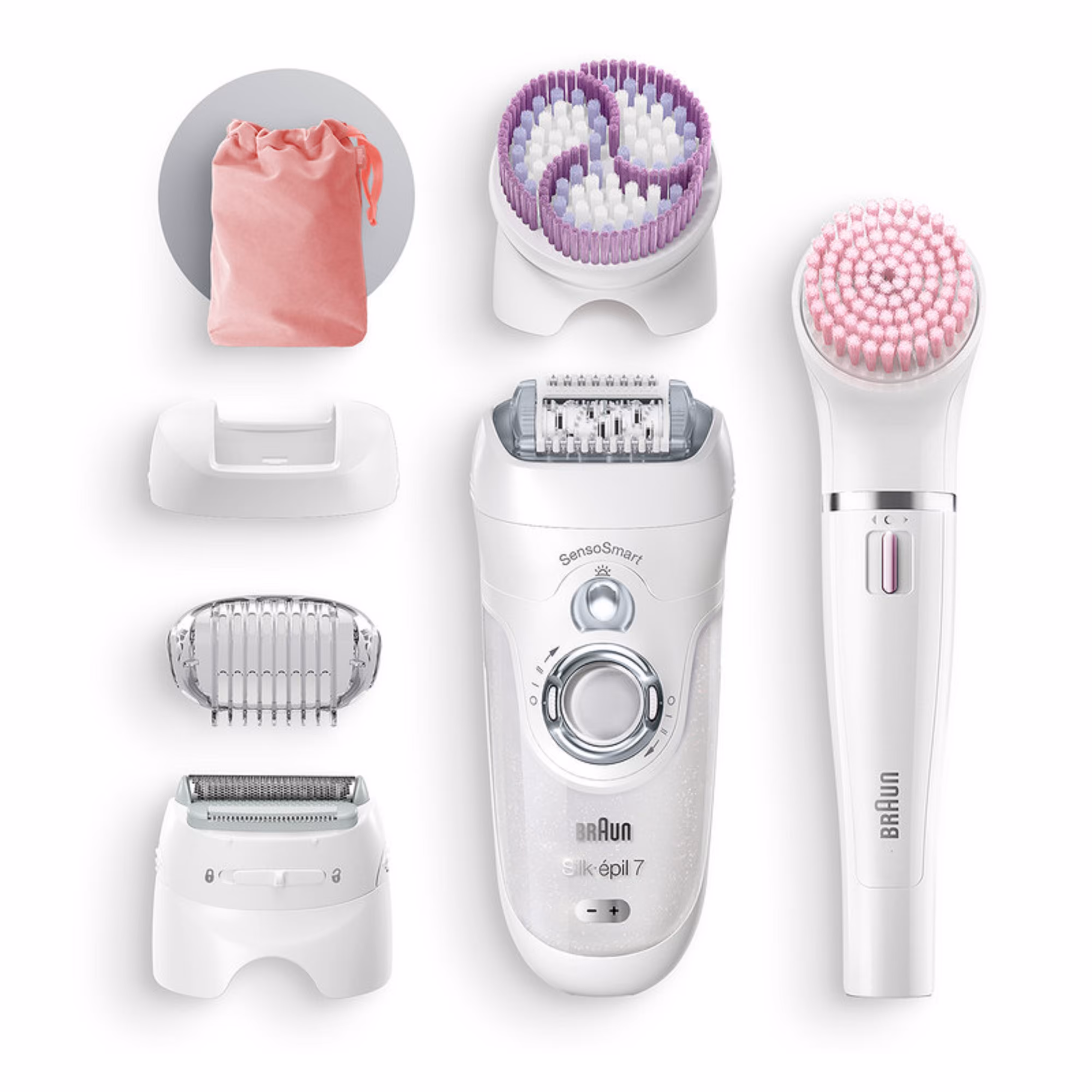 اپیلاتور براون مدل SES7-885 BS به همراه برس پاکسازی صورت و بدن