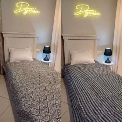 لحاف یک نفره طرح گل صورتی زمینه کرم