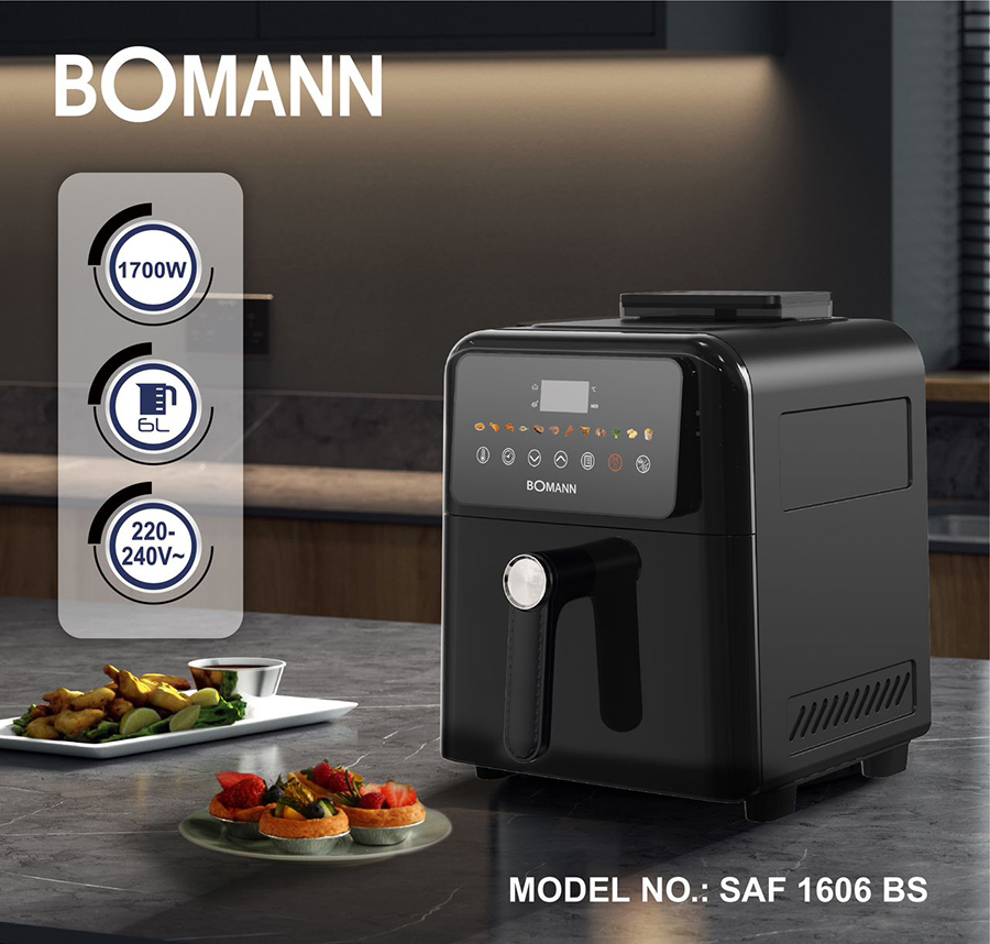 سرخ کن 6 لیتری بومن مدل SAF 1606 BS