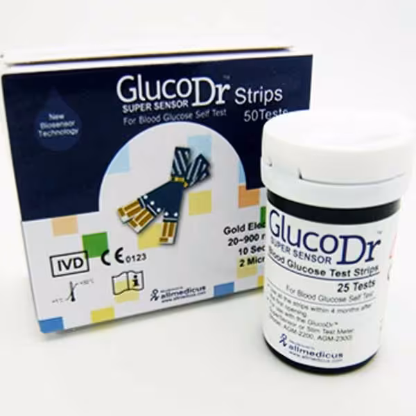 نوار تست قند خون گلوکو داکتر GLUCO DR