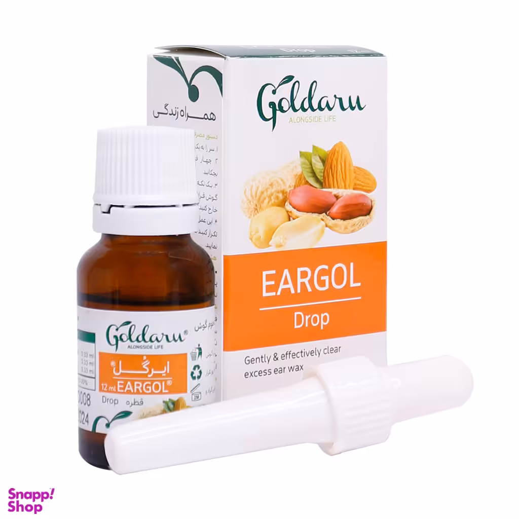 قطره گوش ایرگل گل دارو حجم 12 میلی لیتر