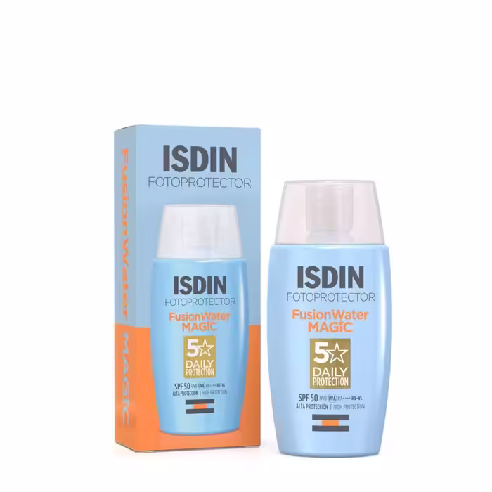 ضدآفتاب ایزدین فیوژن واتر  مجیک بی رنگ    Isdin Fusion Water Magic