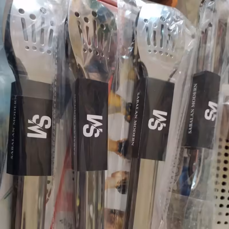 انبر سالاد و یخ  استیل  دسته بلند ضخیمقابل استفاده در همه منازل و رستوران ها و کافی ش