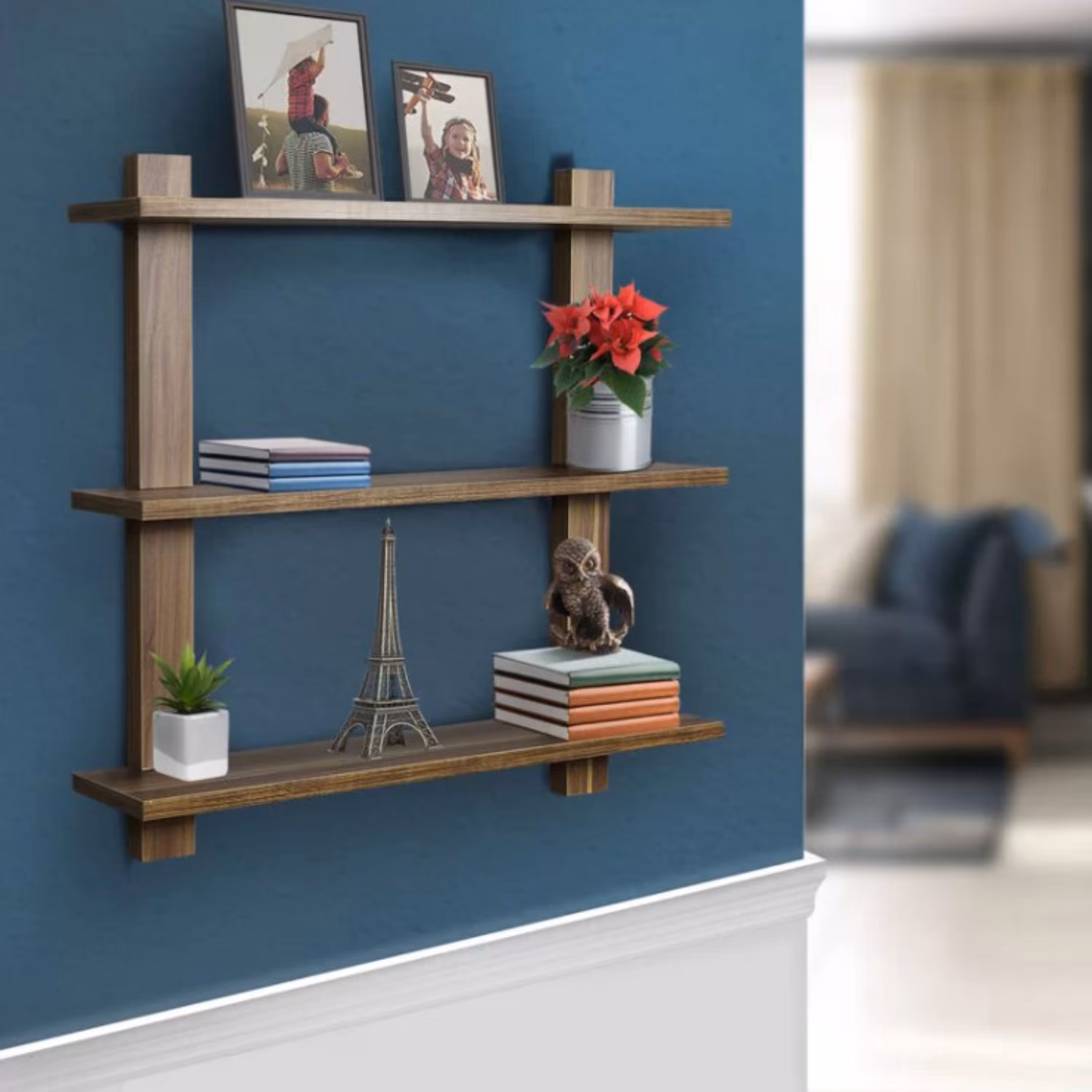 طبقه دکوری و شلف دیواری مدل 40015